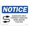Signmission OSHA Notice Sign, 12" Height, 18" Width, Gasoline Only Connect Ground Sign With Symbol, Landscape OS-NS-D-1218-L-13072 - alternate 1